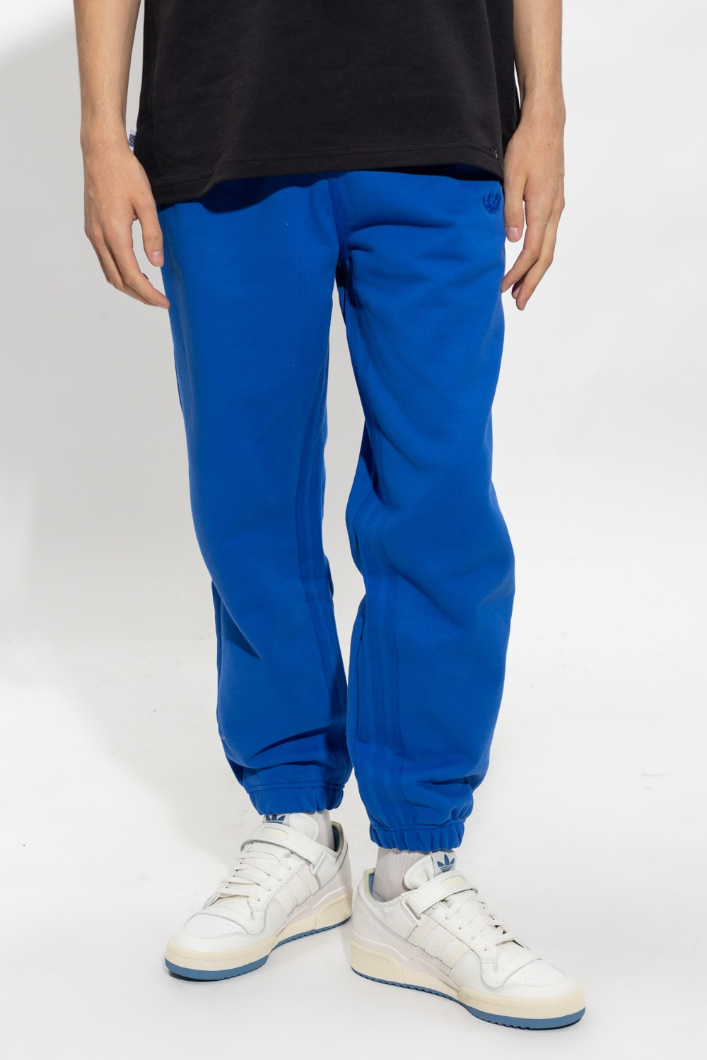 Adidas originals blue sweatpants deals